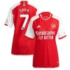 Camiseta de fútbol Arsenal 2023-24 Saka 7 Primera Equipación - Mujer